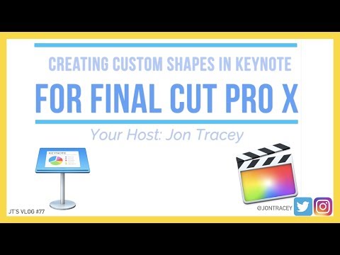Tutorial: How to create custom shapes for use in Final Cut Pro X (FCPX) using Apple Keynote
