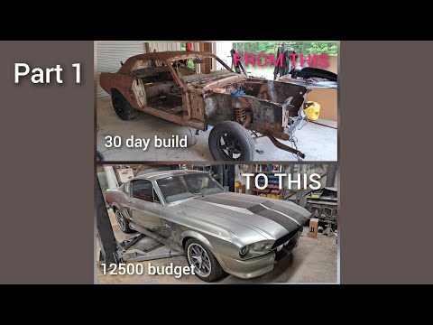 Mustang fastback built in 30 days from a rusty coupe 12,500 budget!!!! part 1