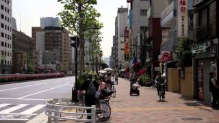 preview picture of video '清澄通りを歩く　月島,深川不動,富岡八幡 A walk along the street Kiyosumi'