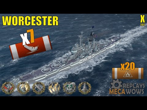 Worcester 7 Kills & 267k Damage | World of Warships Gameplay