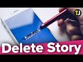 how to delete story on facebook
