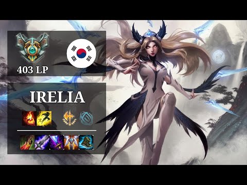Irelia Mid vs Akali - Summit - KR Grandmaster (403 LP) Patch 10.20