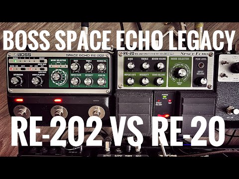 Boss RE-202 VS RE-20 Space Echo Delay and Reverb Comparison: double the price means double the tone?