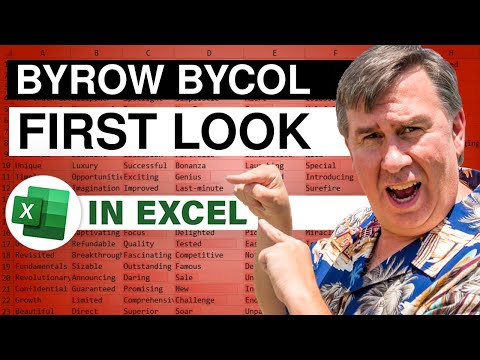 Excel First Look At Lambda Helper functions BYROW And BYCOL - Episode 2415