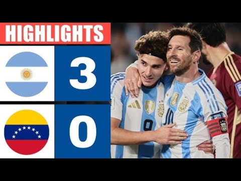Argentina vs Venezuela [3-0] | Resumen | Eliminatorias Sudamericanas | Fecha 17