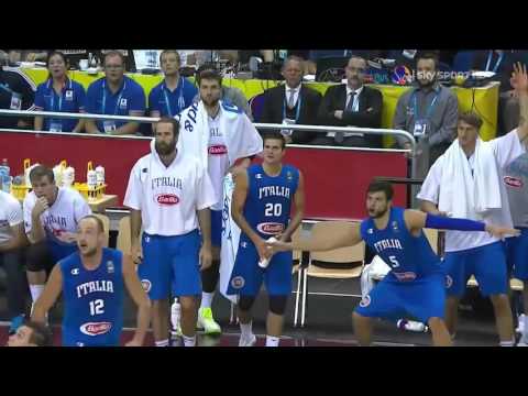 Marco Belinelli 7/9 da tre contro la Spagna - Eurobasket 2015 - Live F. Tranquillo
