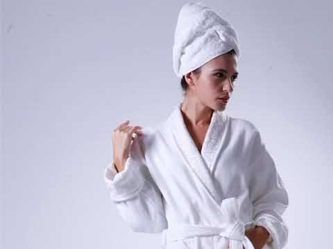 YRF-Briderobe,Bademäntel für Kinder mit guter Qualität,Handtuchwickel,Rosa Bademäntel