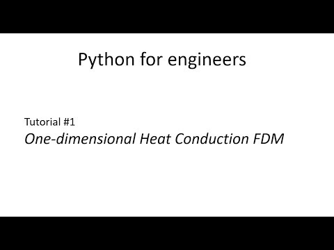 Python Heat Conduction 1d Tutorial 1