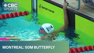 Women's 50m and men's 50m butterfly finals from 2026 Bell Canadian Swimming Trials | #CBCSports