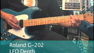 Video thumbnail for Roland G-202 Demo Blue Vintage Guitar Synth Controller with GR-300 by WayneJoness