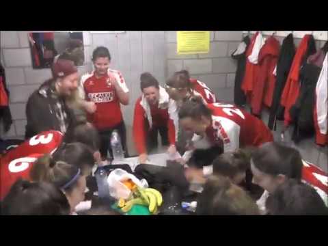 FC Alken viert in de kleedkamer na thuiswinst tegen Bokrijk Sport op 20.01.2018