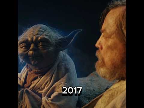 This scene was so nostalgic, Yoda and Luke reunite (Then and Now) | Star Wars