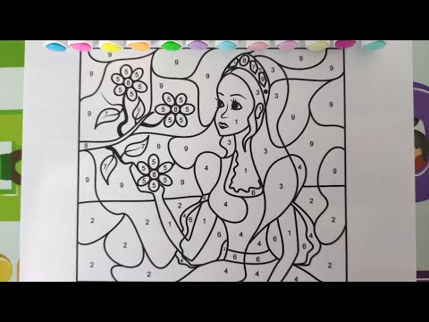 COLORIAGE MAGIQUE PRINCESSE COLORIAGE DESSIN ANIMÉ 🖍️