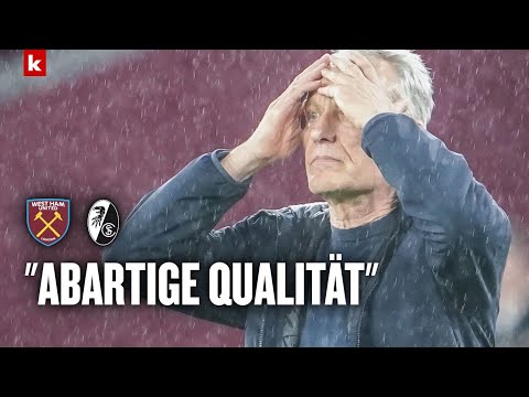 Streich trotz Abreibung: "Wurden nicht an die Wand gespielt" | West Ham - Freiburg 5:0