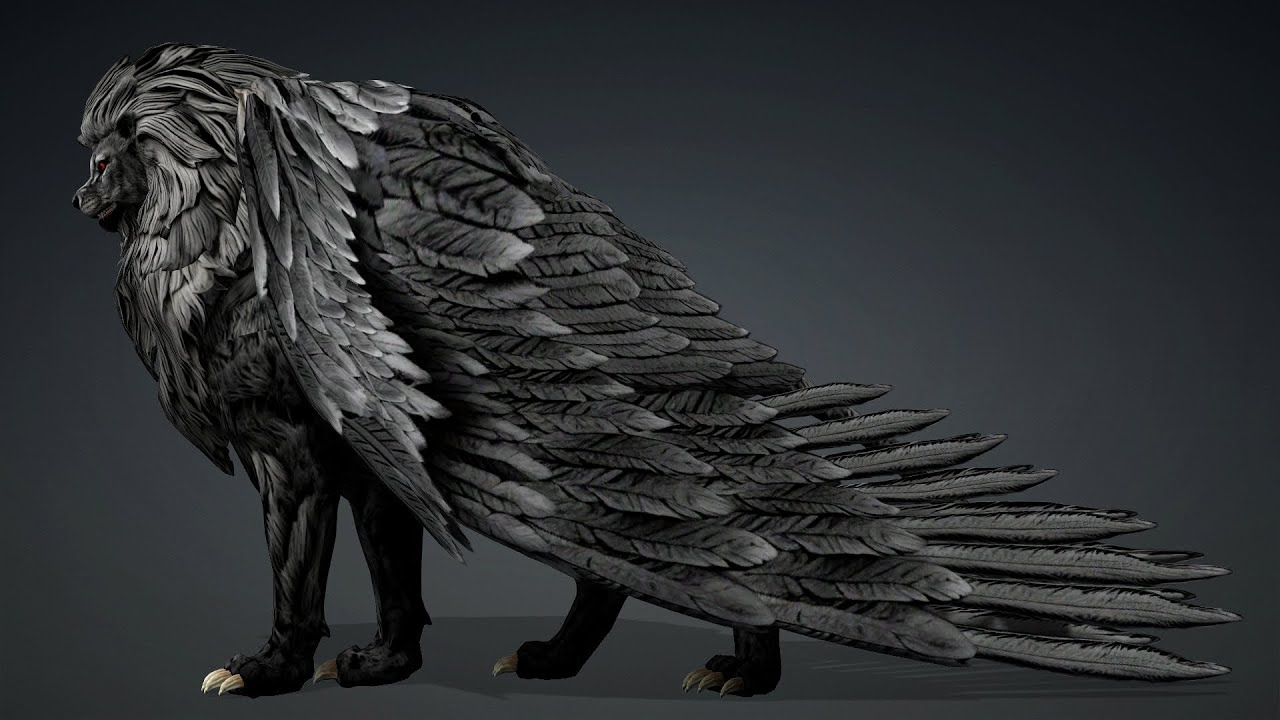 Lion GryphusA3 3D Model