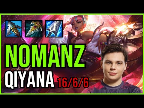 NOMANZ - QIYANA vs YONE Mid - EUW Challenger - Patch 11.5