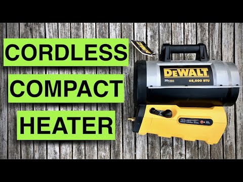 Sweet little heater! Dewalt Cordless Propane 20v Max DXH70CFAV REVIEW