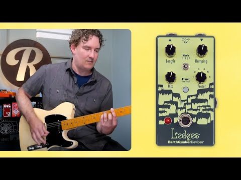EarthQuaker Devices Ledges Tri-Dimensional Reverberation Machine 2023 - Present - Dark Green / Lime Green image 2