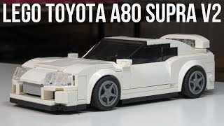 LEGO Toyota Supra MK4/A80 Speed Champions MOC tutorial