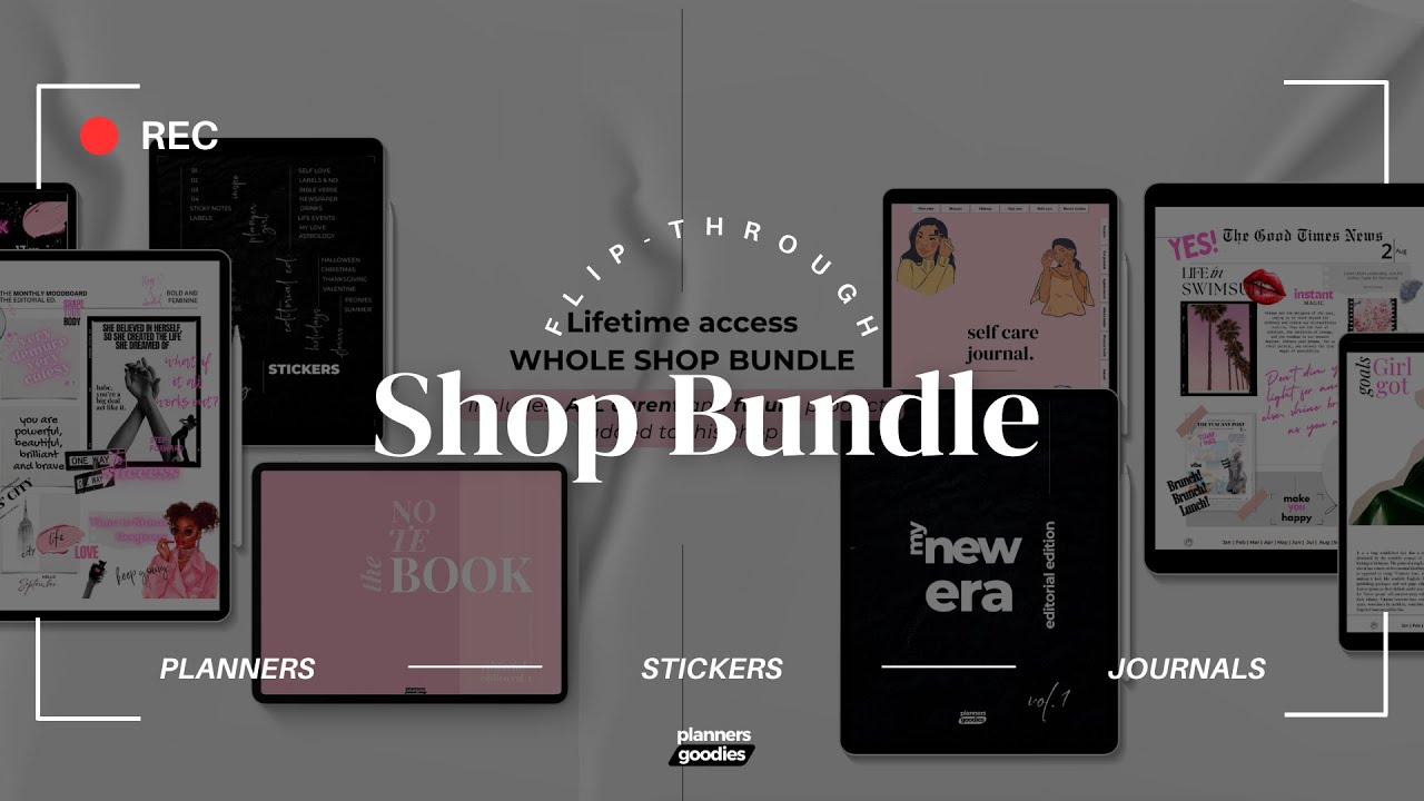 Ultimate Shop Bundle Flip Through | Whole Shop Mega Bundle for Goodnotes, Notability, Android