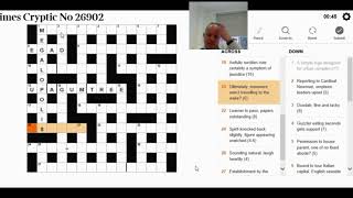 Solving the Times Crossword on 7th December