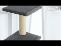 Albero Per Gatti Con Tiragraffi In Sisal Grigio Chiaro 92 Cm - Foto miniatura 1