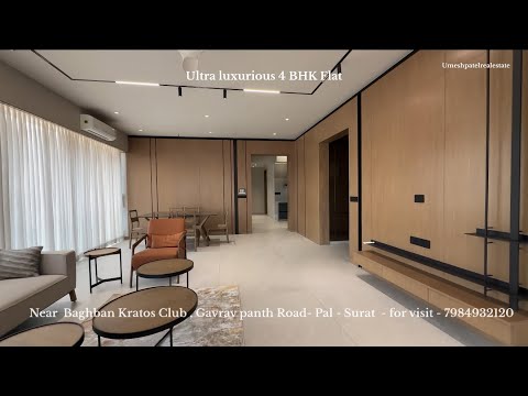 Ultra-Luxurious 4 BHK | 3070 sq.ft | Pal, Surat | Premium Deck Balcony