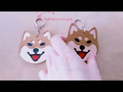 鑰匙圈 /吊飾-柴犬--(有影片介紹)