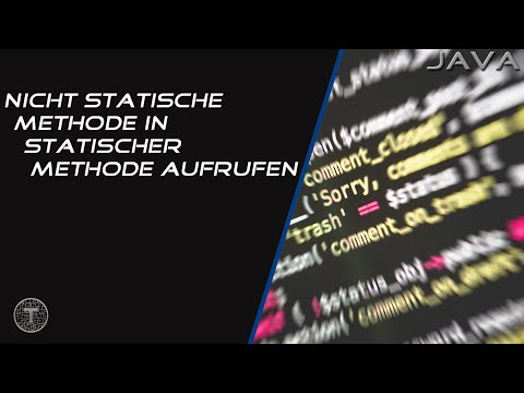 Nicht statische Methode in einer statischen Methode aufrufen || Java Tutorial