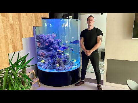 GERMAN REEF TANKS - private 1000 gallon "ACRYLIC COLUMN" reef tank - 3.800 liters