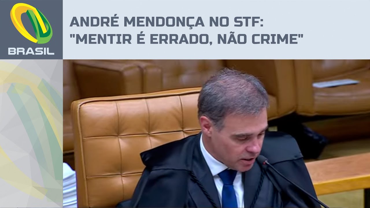 STF: André Mendonça defende liberdade nas redes sociais: "Mentir é errado, não crime"