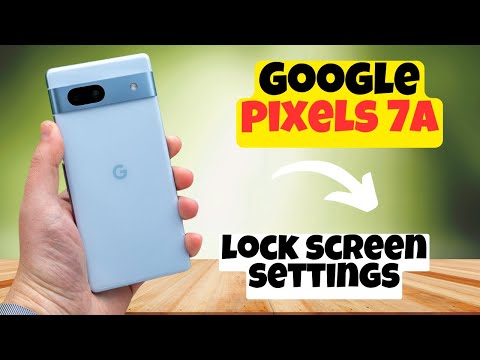 GOOGLE PIXEL 7A lock screen settings || How to display lockscreen