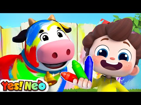 Learn Colors with Lola the Cow | La Vaca Lola | Colors Song | Nursery Rhyme & Kids Song | Yes! Neo