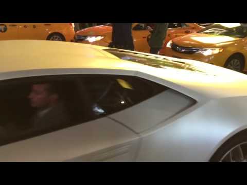 Lamborghini Huracán rev and exploded in time square nyc!!