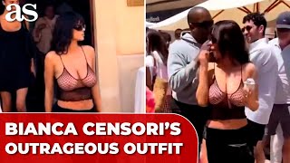 BIANCA CENSORI'S outrageous OUTFIT steals spotlight on SPAIN trip with KANYE WEST