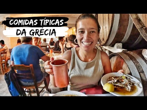 PROVANDO COMIDAS NA GRÉCIA