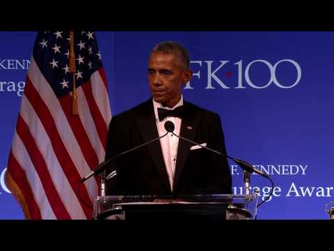 President Obama on JFK's political courage