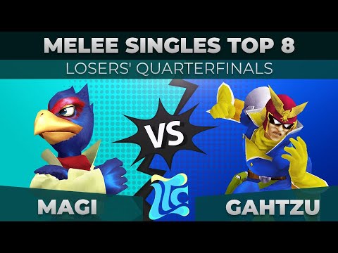 Magi vs Gahtzu - Melee Singles Top 8: Losers' Quarterfinals - Low Tide City | Falco vs Cpt Falcon