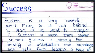 Essay on Success || What are the ways to get success || 10 lines on Success || DG Academy ||