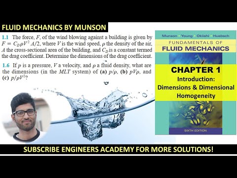 1.1 Fluid Mechanics by Munson - Chapter 1 - Engineers Academy