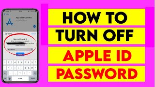 How to Turn OFF Require Password for free Apps | Turn OFF Password for App Store |iPhone iPad iOS 16