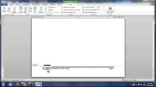 HOW TO INSERT FOOTER IN MS WORD 2010