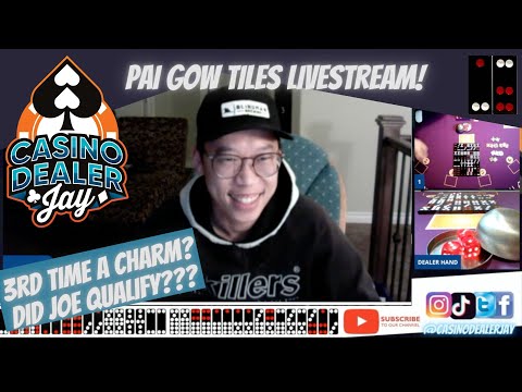 Pai Gow Tiles For Fun Livestream - Qualifying Match with Joe! - CASINO DEALER