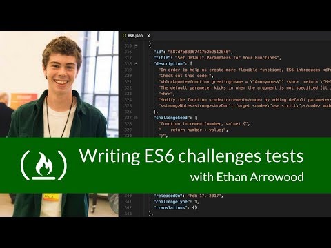 Contributing to FreeCodeCamp - Writing ES6 Challenge Tests