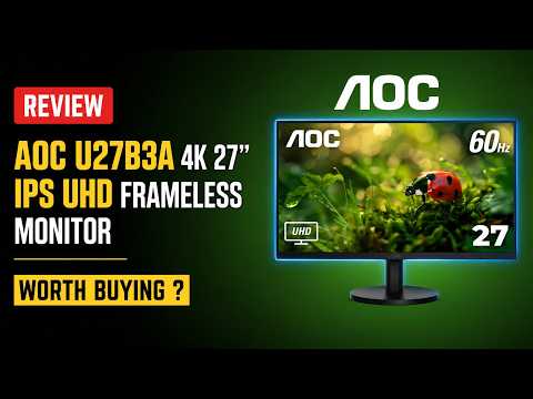 AOC U27B3A 4K 27'' IPS UHD Frameless Monitor