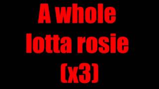AC/DC Whole Lotta Rosie Lyrics