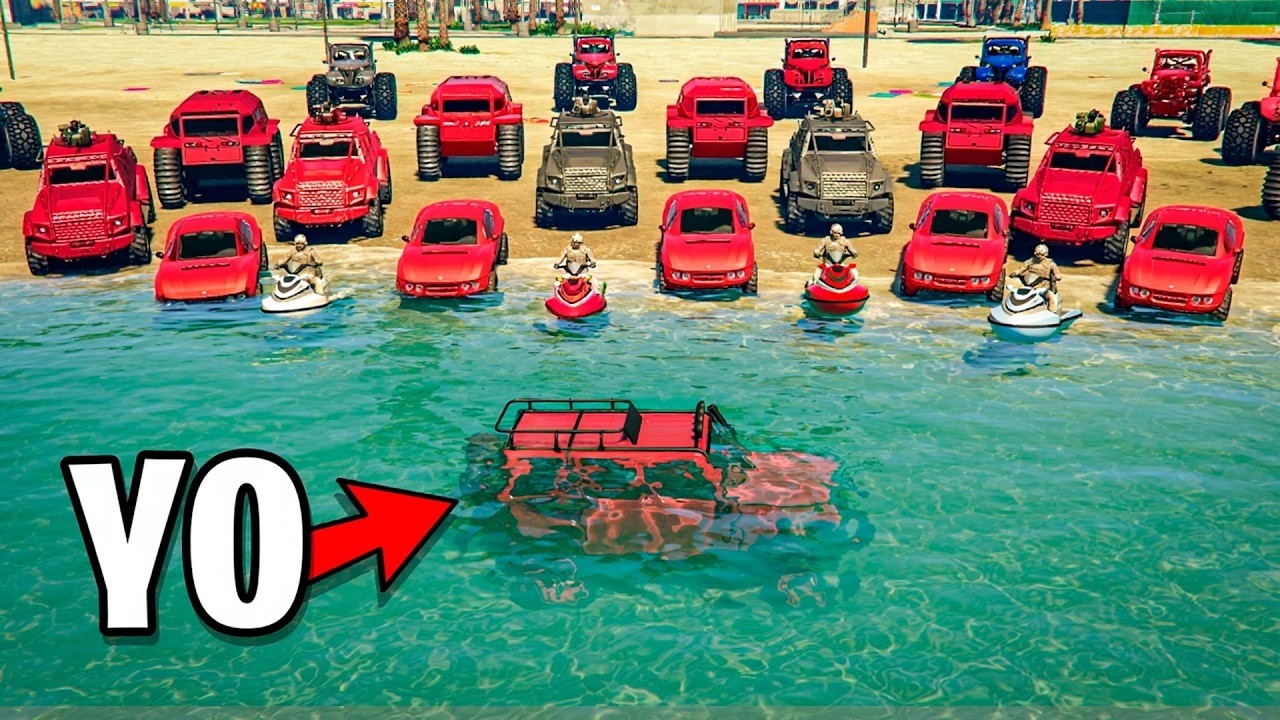 JUEGO AL ESCONDITE CON COCHES PERO ME ESCONDO DEBAJO DEL AGUA!! AYUDA!! - GTA 5 ONLINE