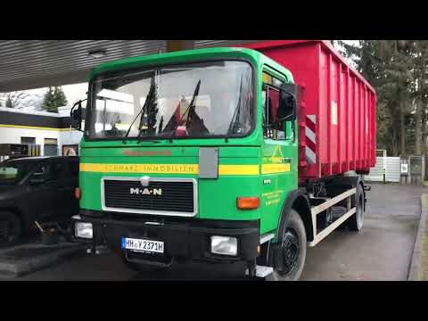 MAN 14.170 Roll-Container beim TÜV