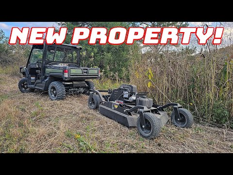 Exploring & Brush Cutting our NEW Property!
