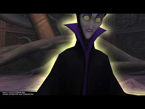 Kingdom Hearts Final Mix (PS4) Cutscene #141 The Power of Darkness and Maleficent Transforms